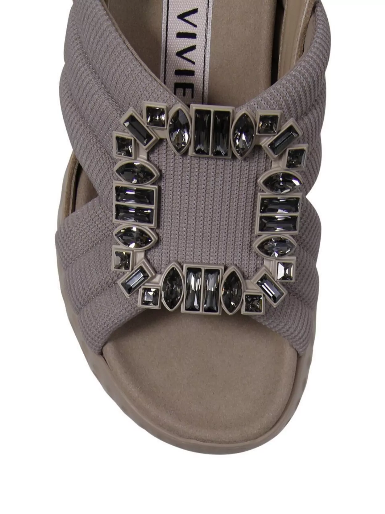Roger Vivier Light Fabric St Buck Sandal Slingback