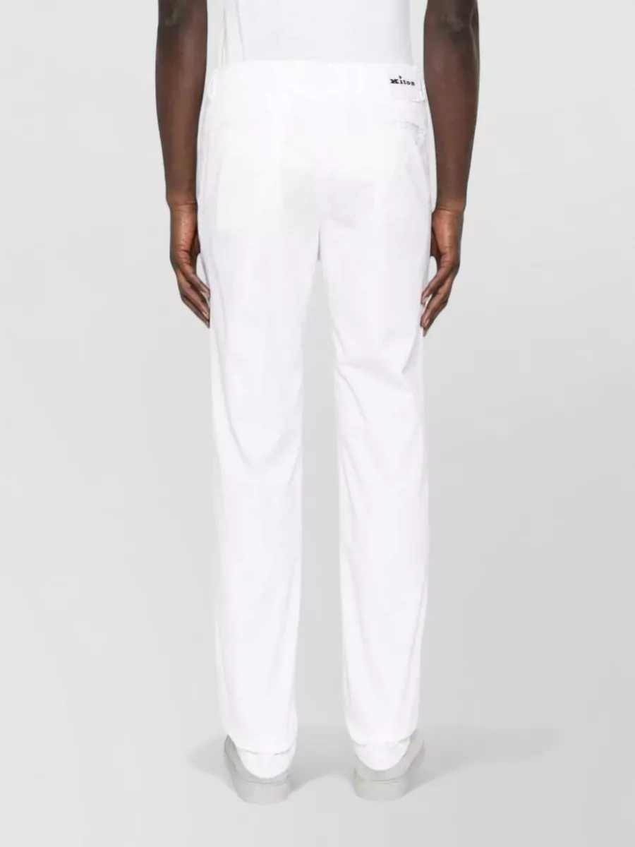 Kiton Tailored Trousers Belt Loops Side And Back Pockets