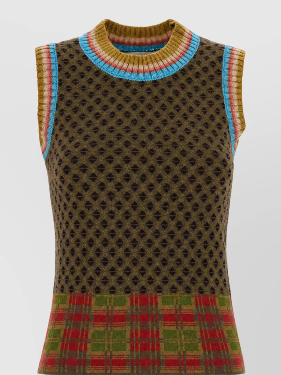 Dries Van Noten Embroidered Wool Vest