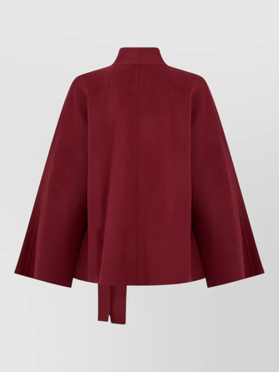 S Max Mara Wool Silk Cashmere Belted Kimono Jacket