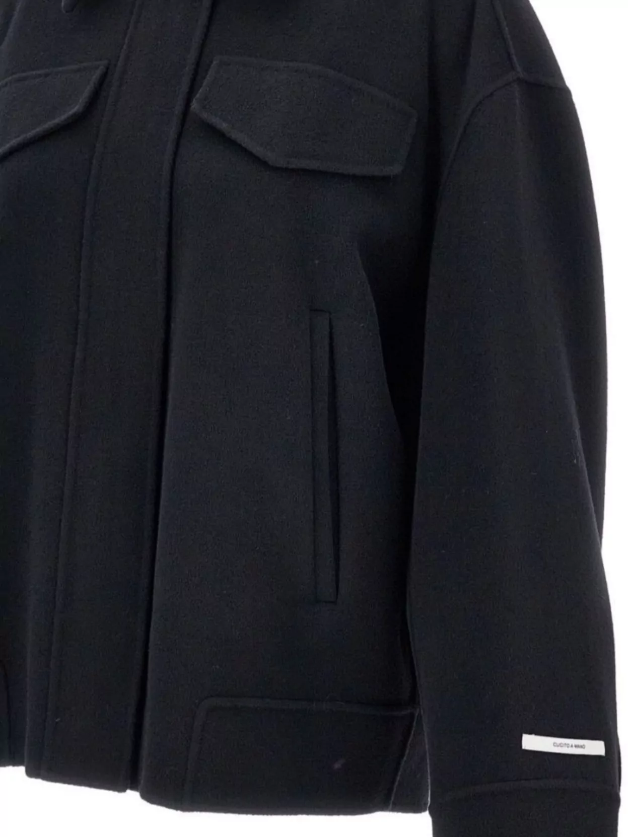 Sportmax Long Sleeve Boxy Fit Coat With Pockets