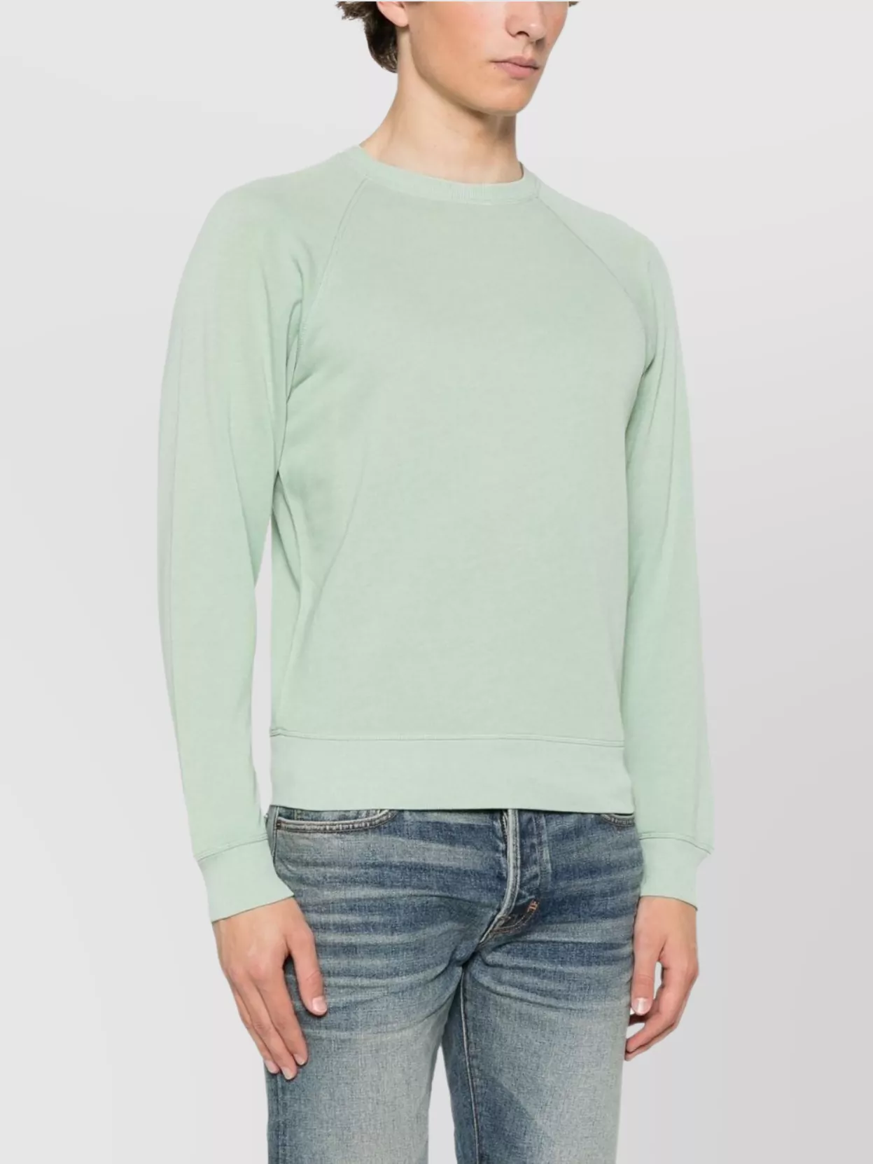 Tom Ford Timeless Crewneck Sweater With Ribbed Details