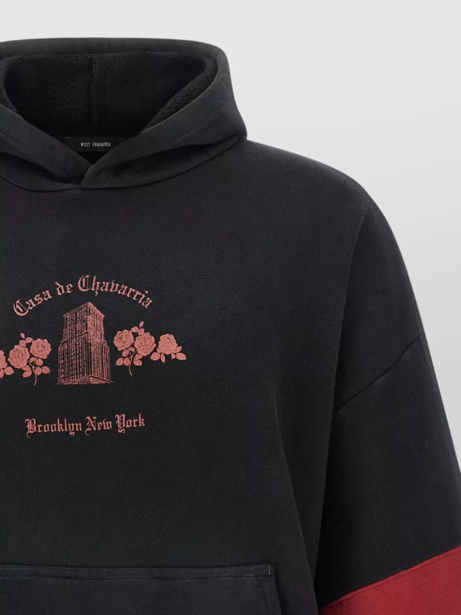 Willy Chavarria Cotton Oversized Printed Hoodie