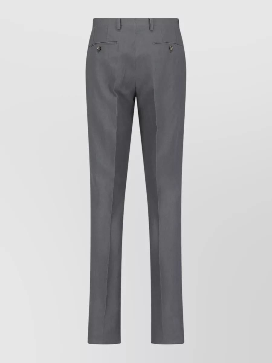 Lardini Tailored Suit Notched Lapels Chest And Side Pockets