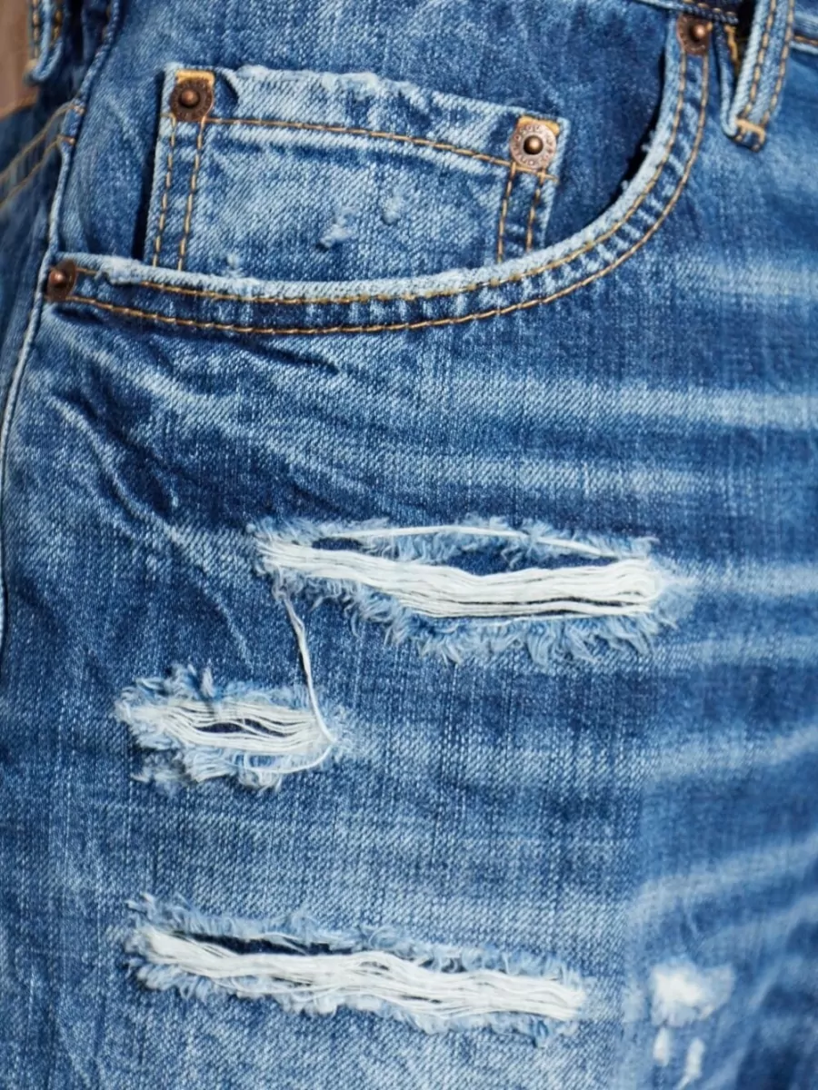 Dsquared2 Cotton Distressed Straight-Leg Jeans