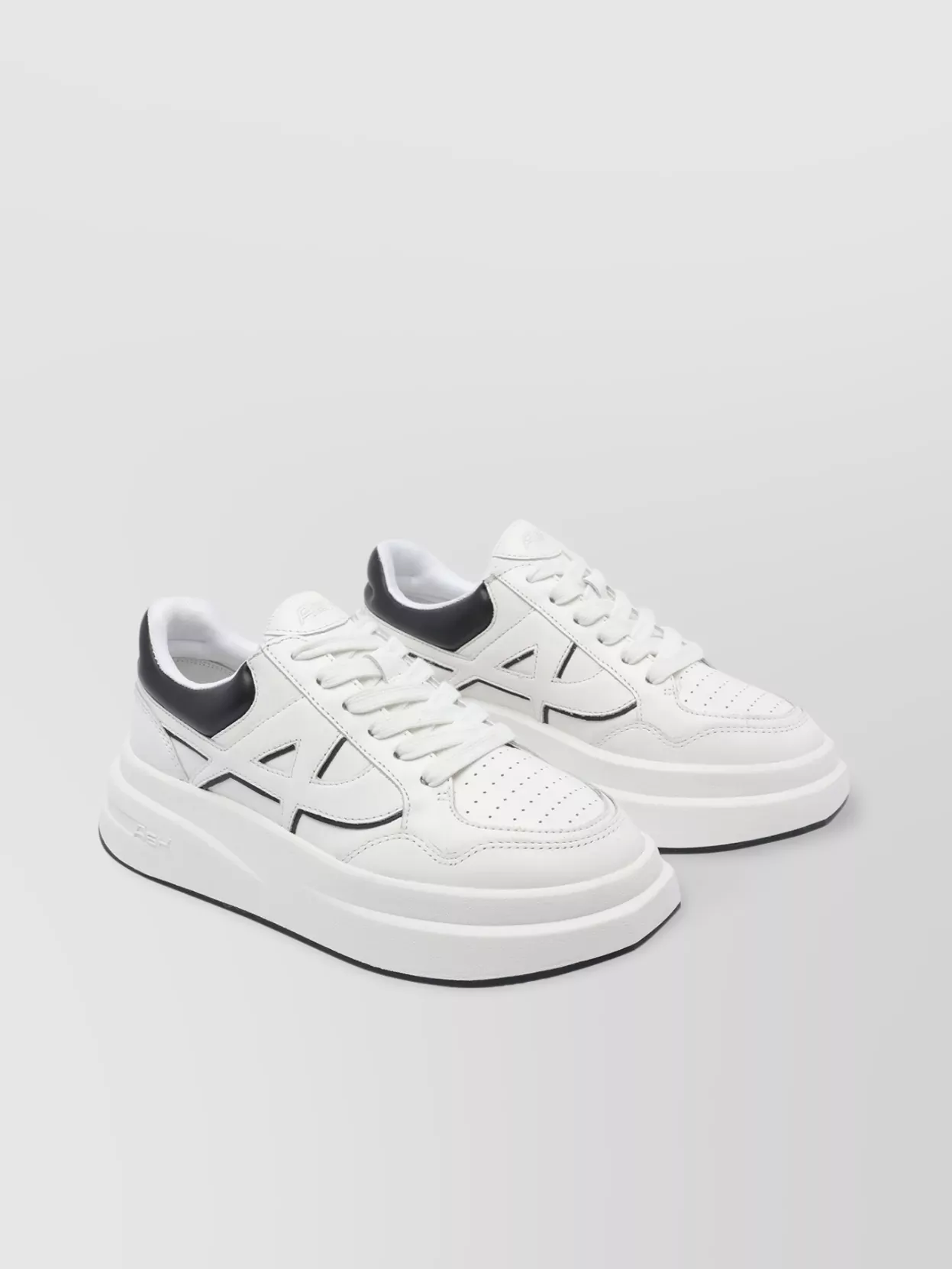 Ash Icone Logo-detail Platform Sneakers In White