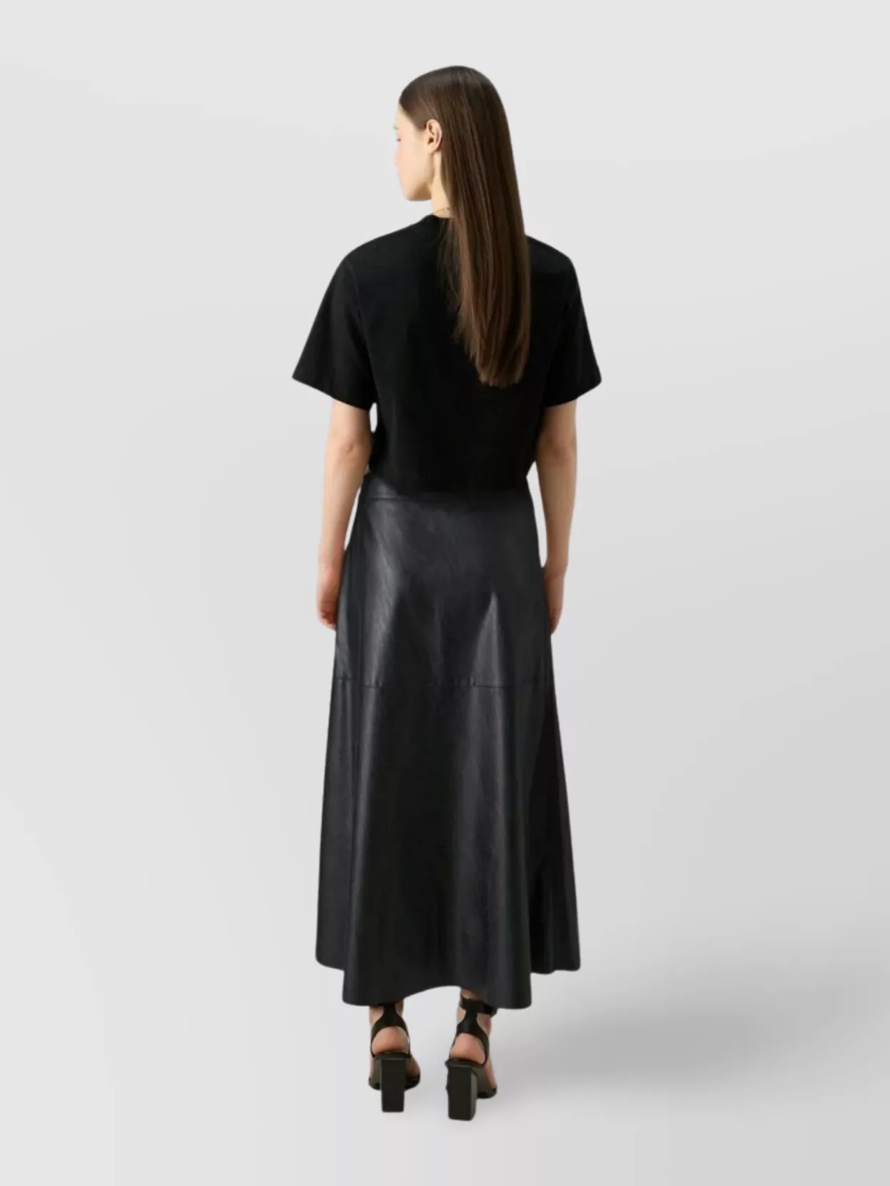 Pinko High-Waisted A-Line Skirt Seam Detailing