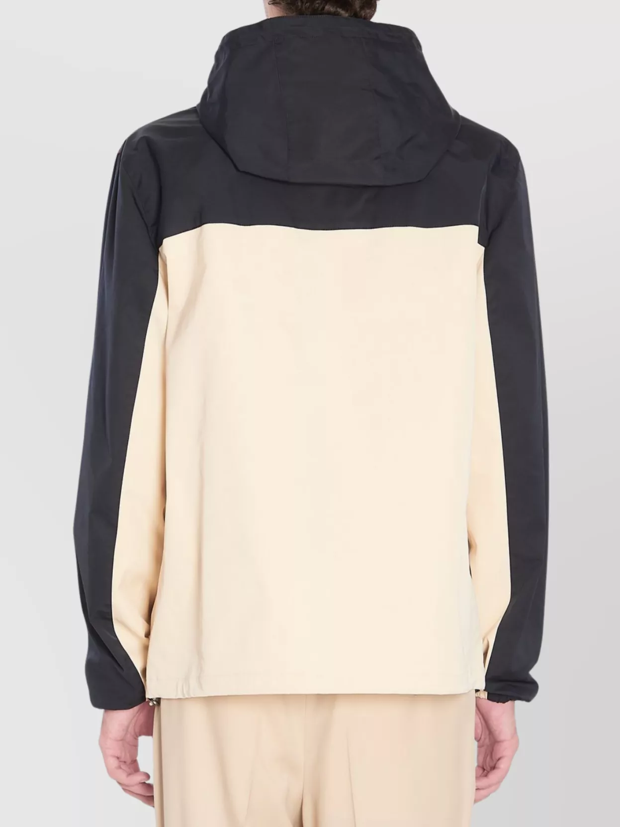 Valentino Garavani Logo Windbreaker With Hood And Pockets