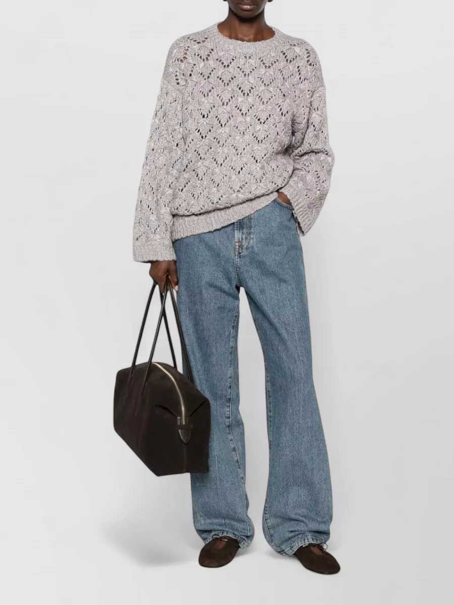 Fabiana Filippi Open-Knit Wool Alpaca Jumper