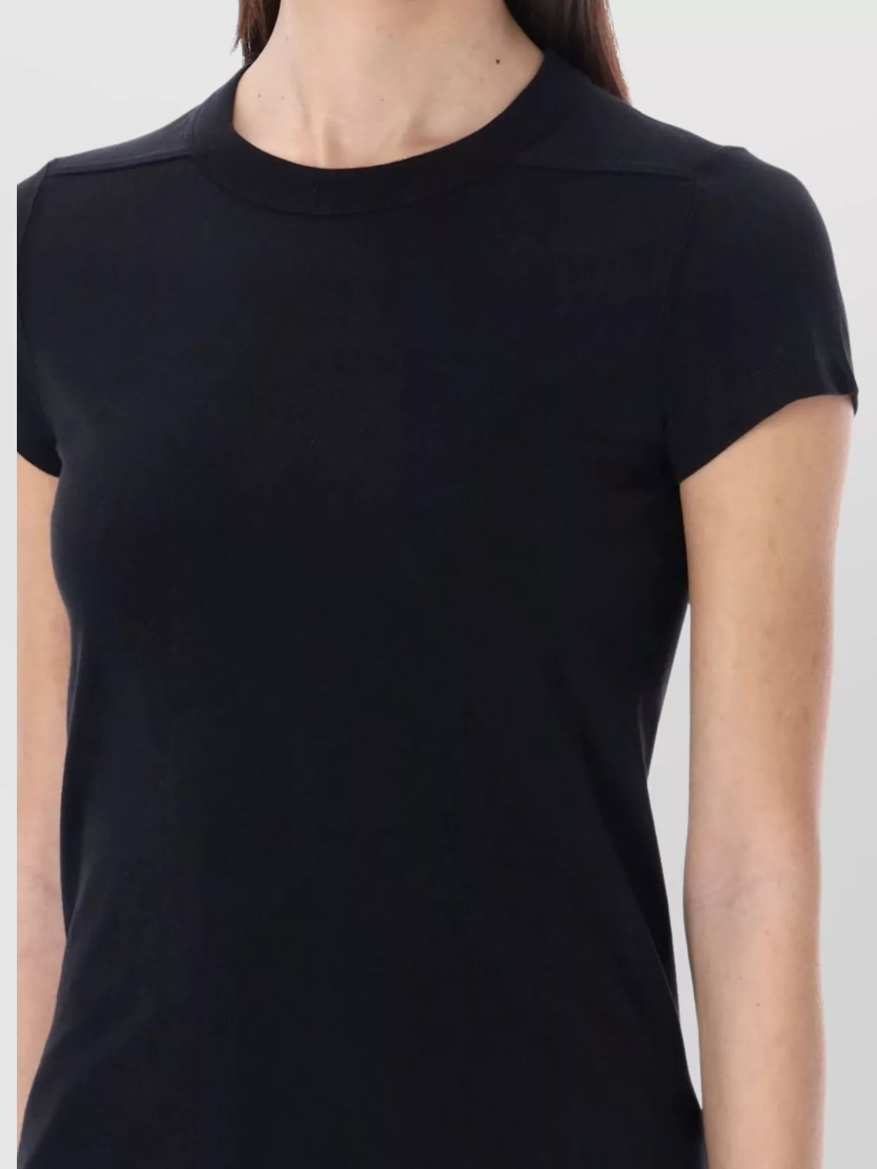 Rick Owens Short Sleeve Crew Neck Plain T-Shirt