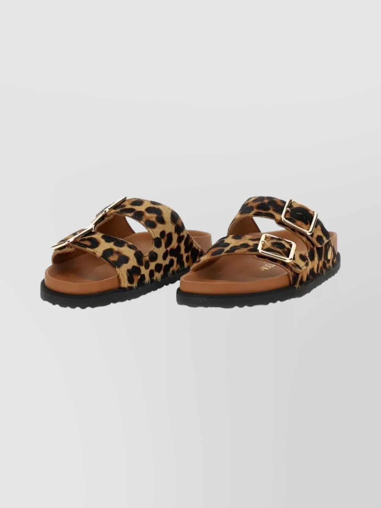 Birkenstock 1774 Animal Print Flat Sole Open Toe Sandals In Multi