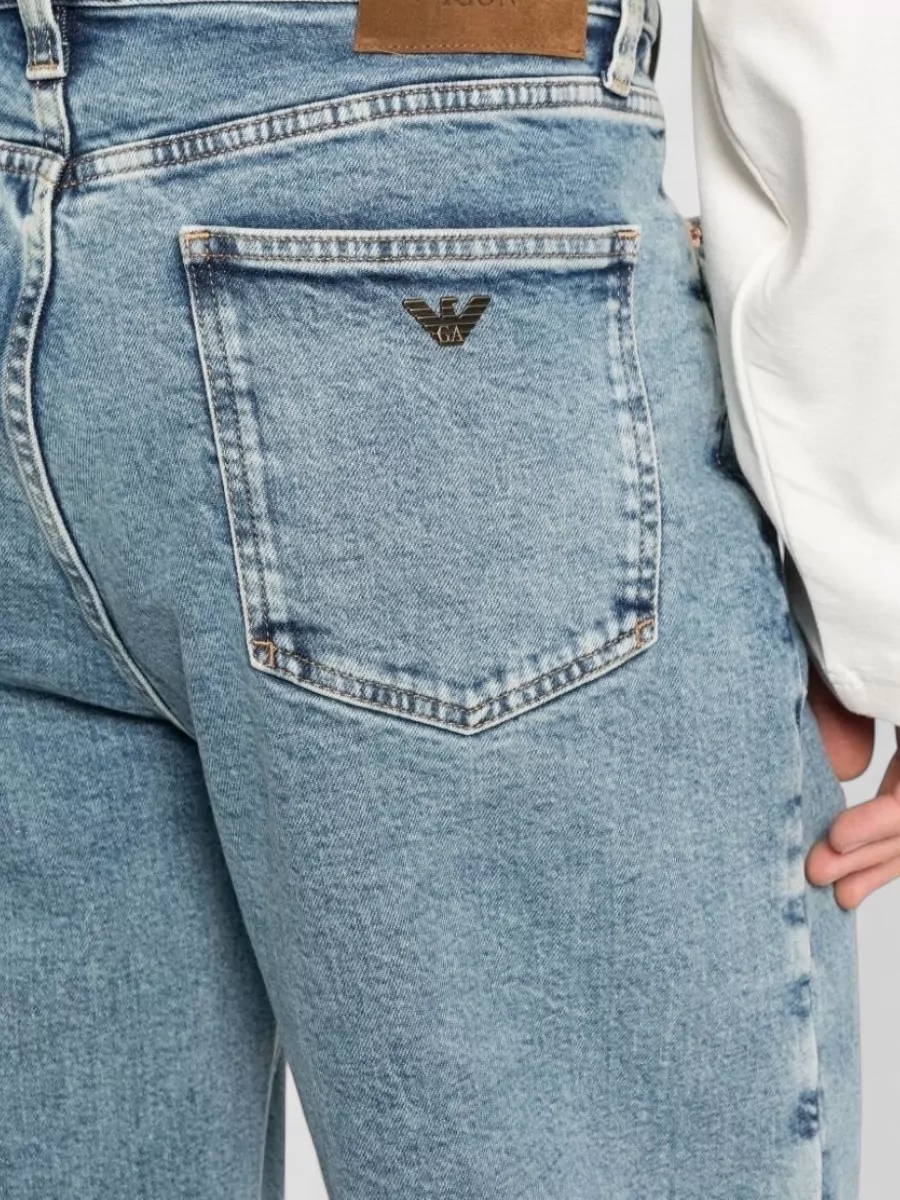 Emporio Armani Mid Wash Cotton Jeans Belt Loops