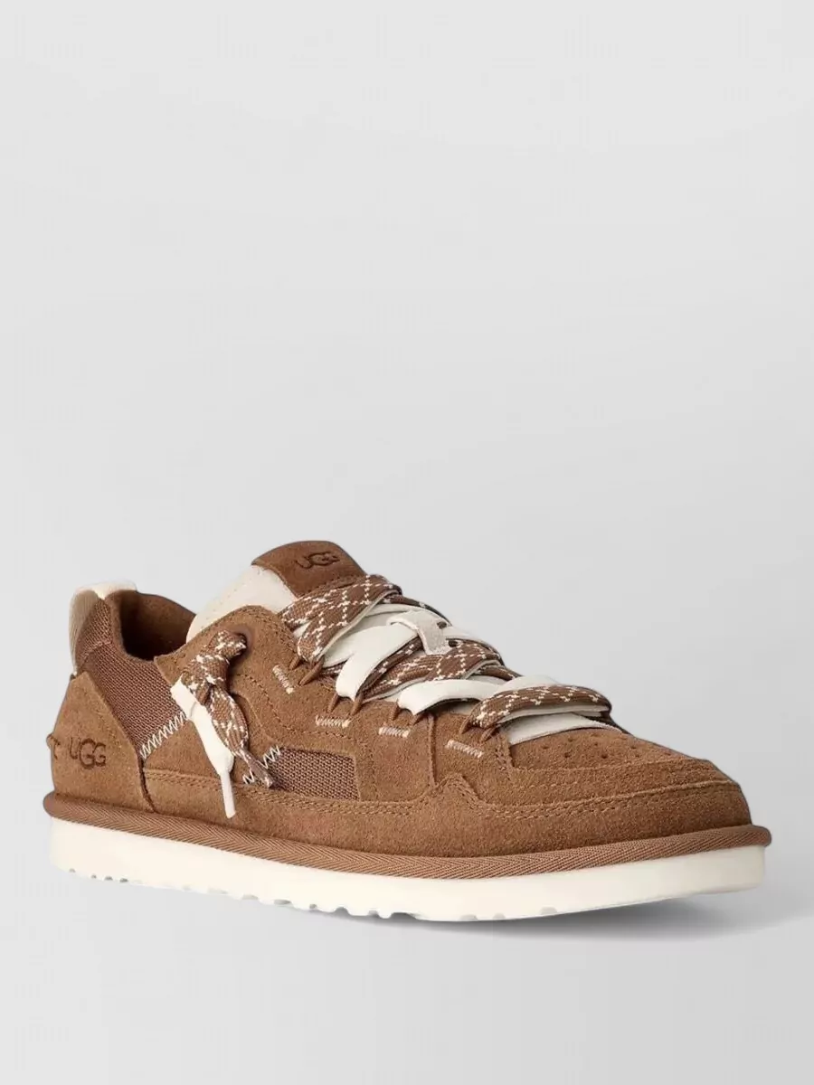 Ugg suede leather lace-up sneakers