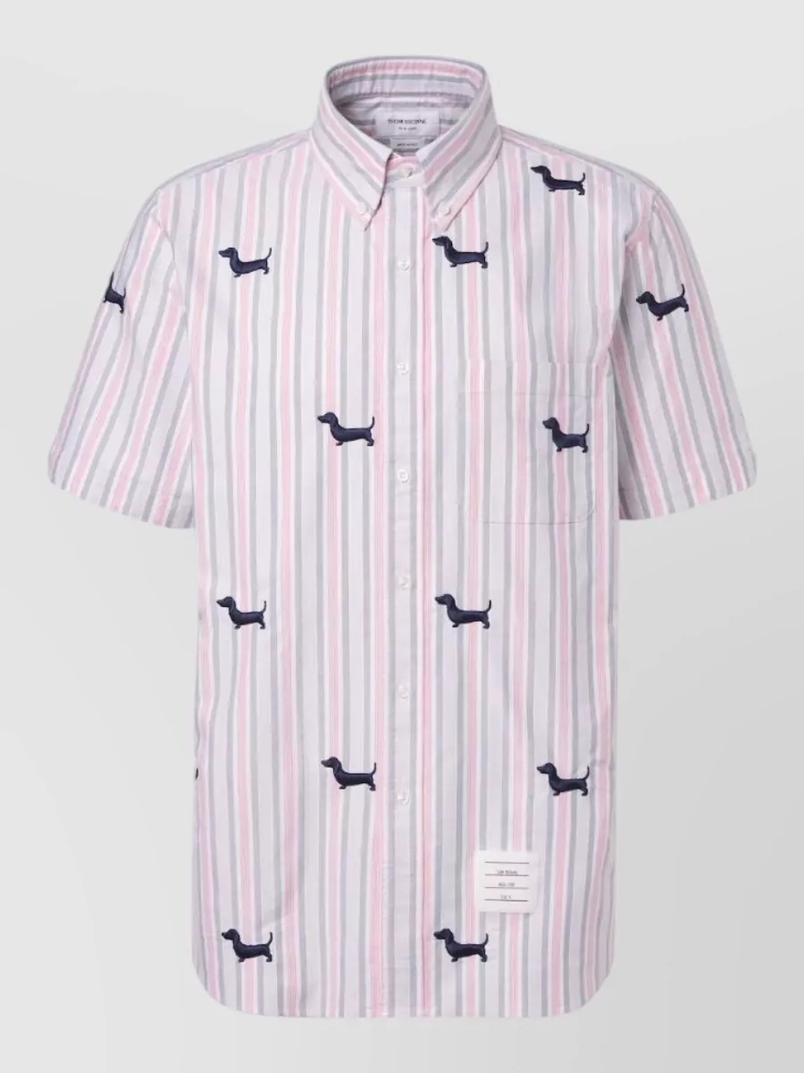 Thom Browne straight-fit short-sleeve shirt