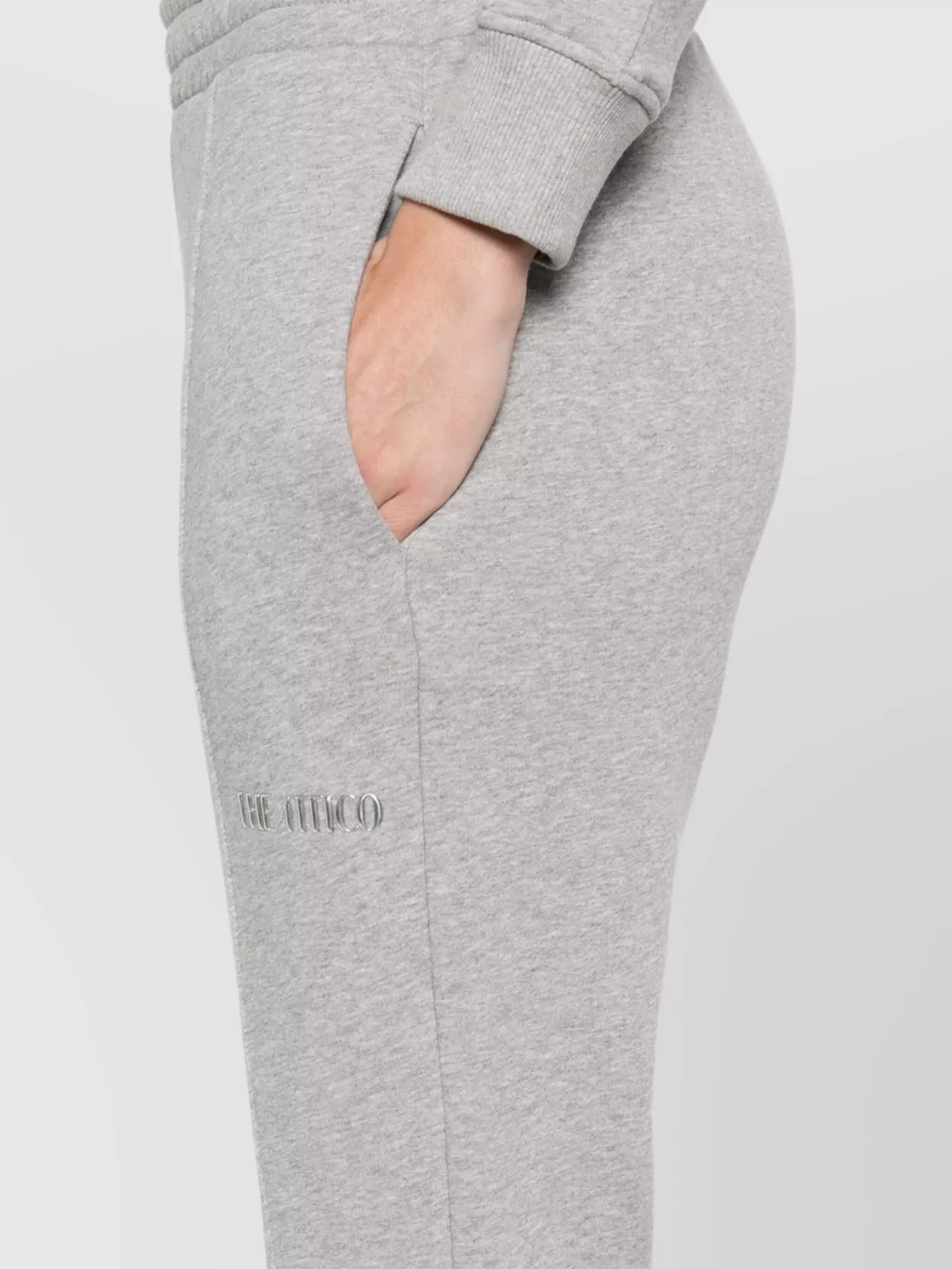 The Attico Fleece Jogger Pants Elastic Waistband