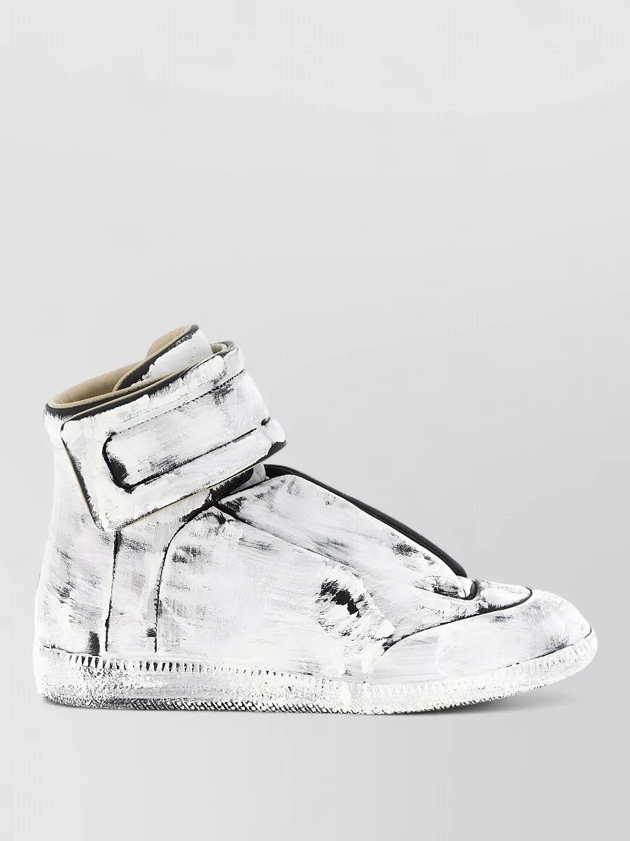 Maison Margiela Leather High-Top Sneakers