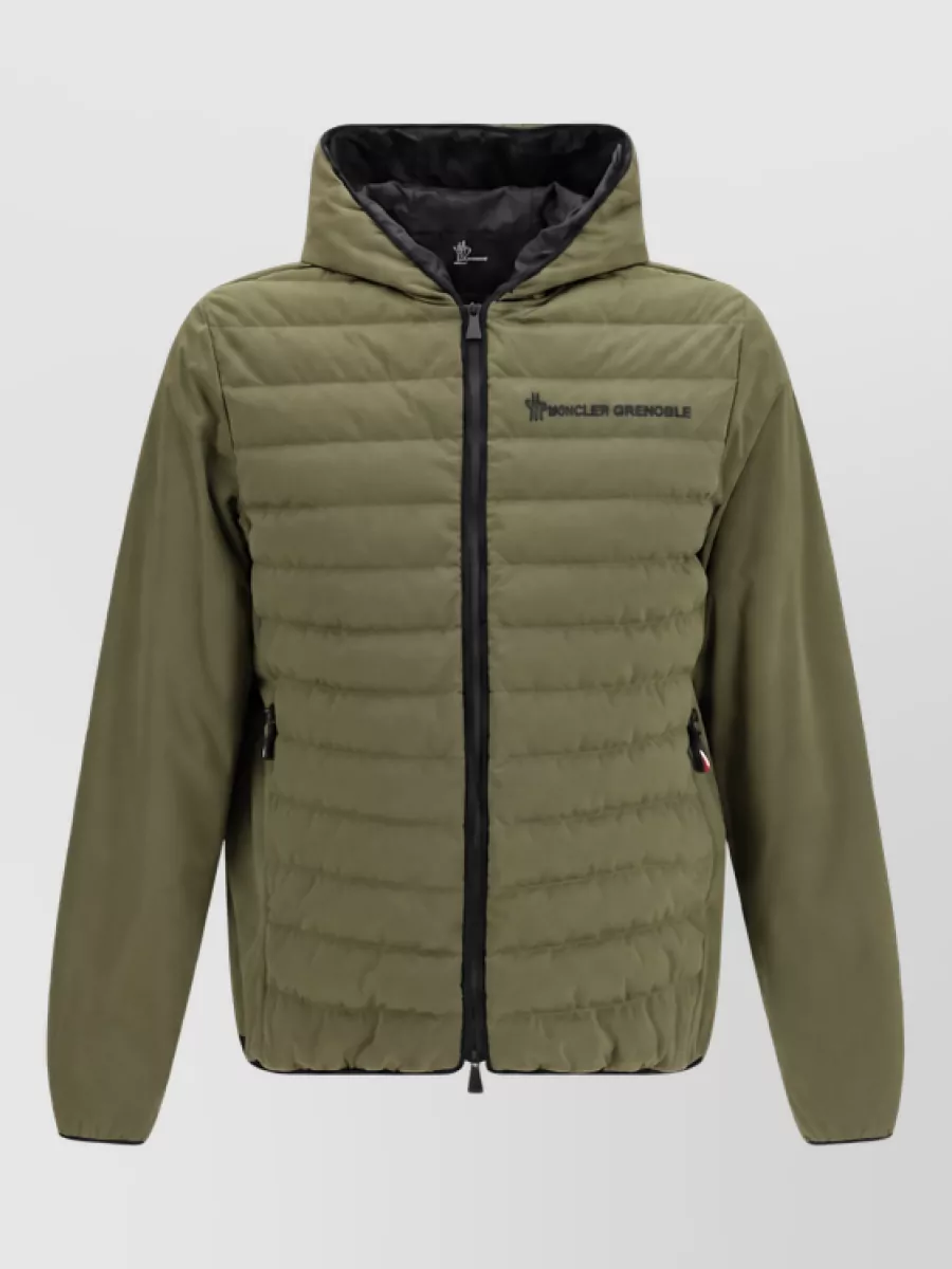 Moncler Grenoble quilted hooded down jacket