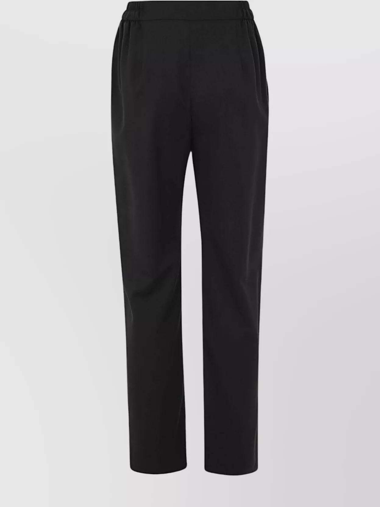 Etro Elastic Waistband Trousers Featuring Drawstring Detail In Black