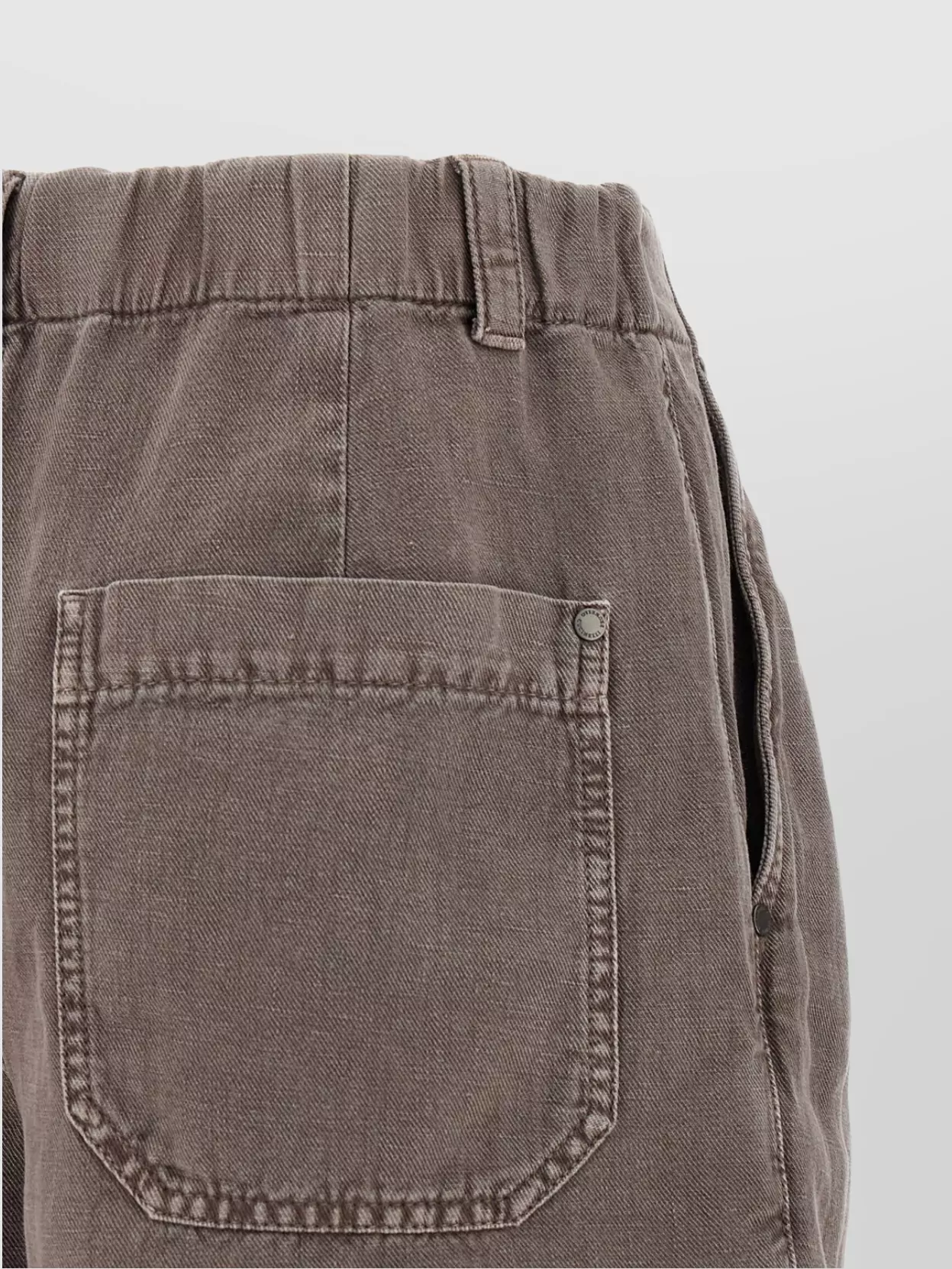 Brunello Cucinelli Linen Cotton Shorts Bermuda And Short Brown In Brown