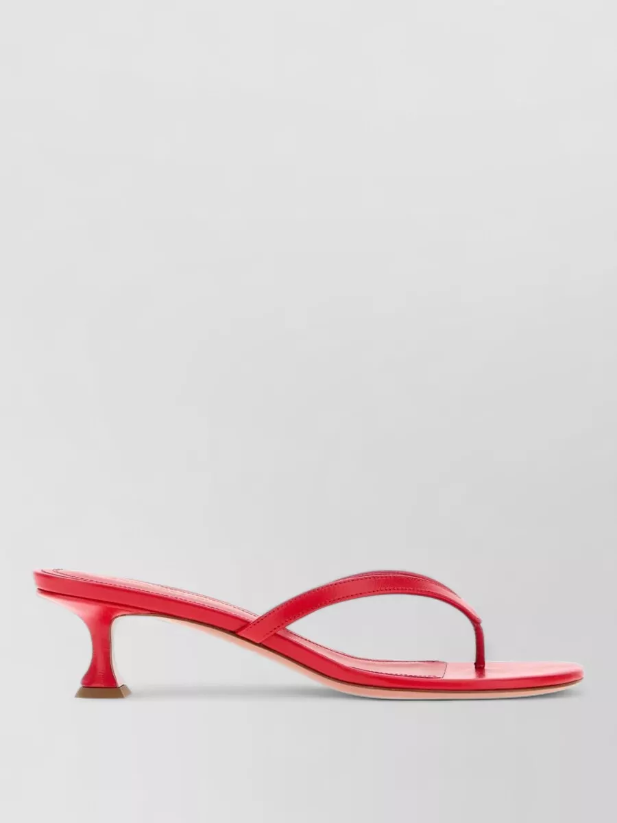 Amina Muaddi Leather Thong Mules
