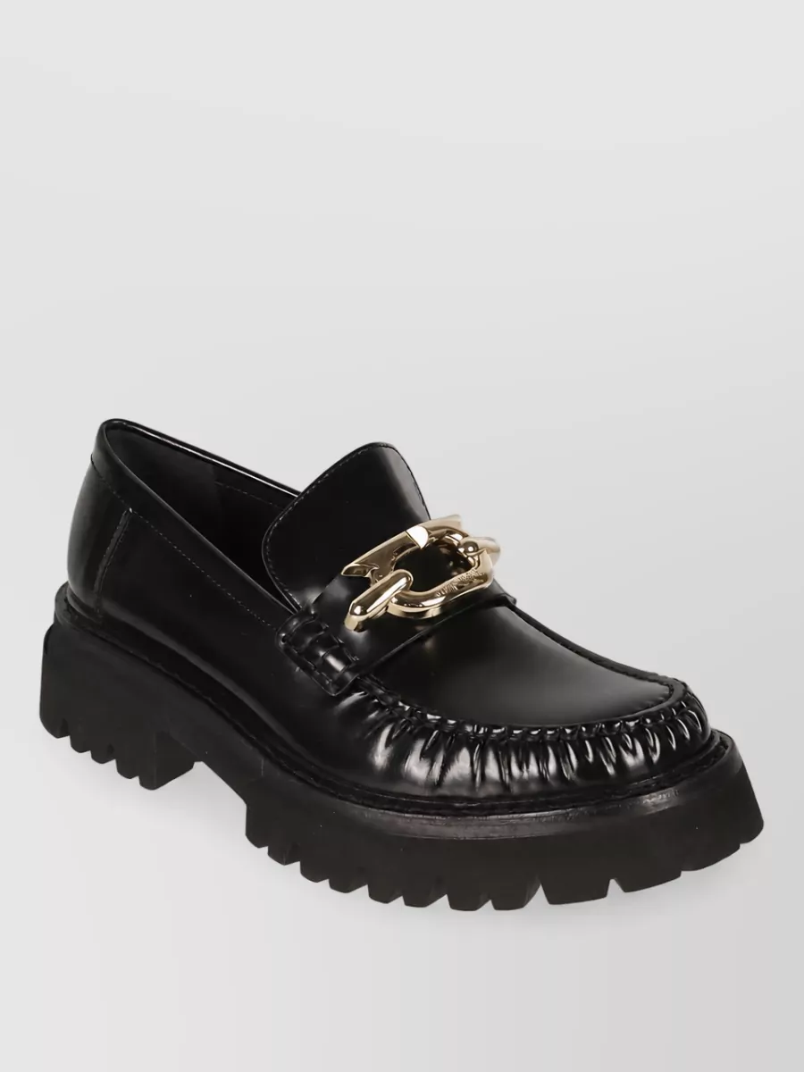 Ferragamo leather loafers