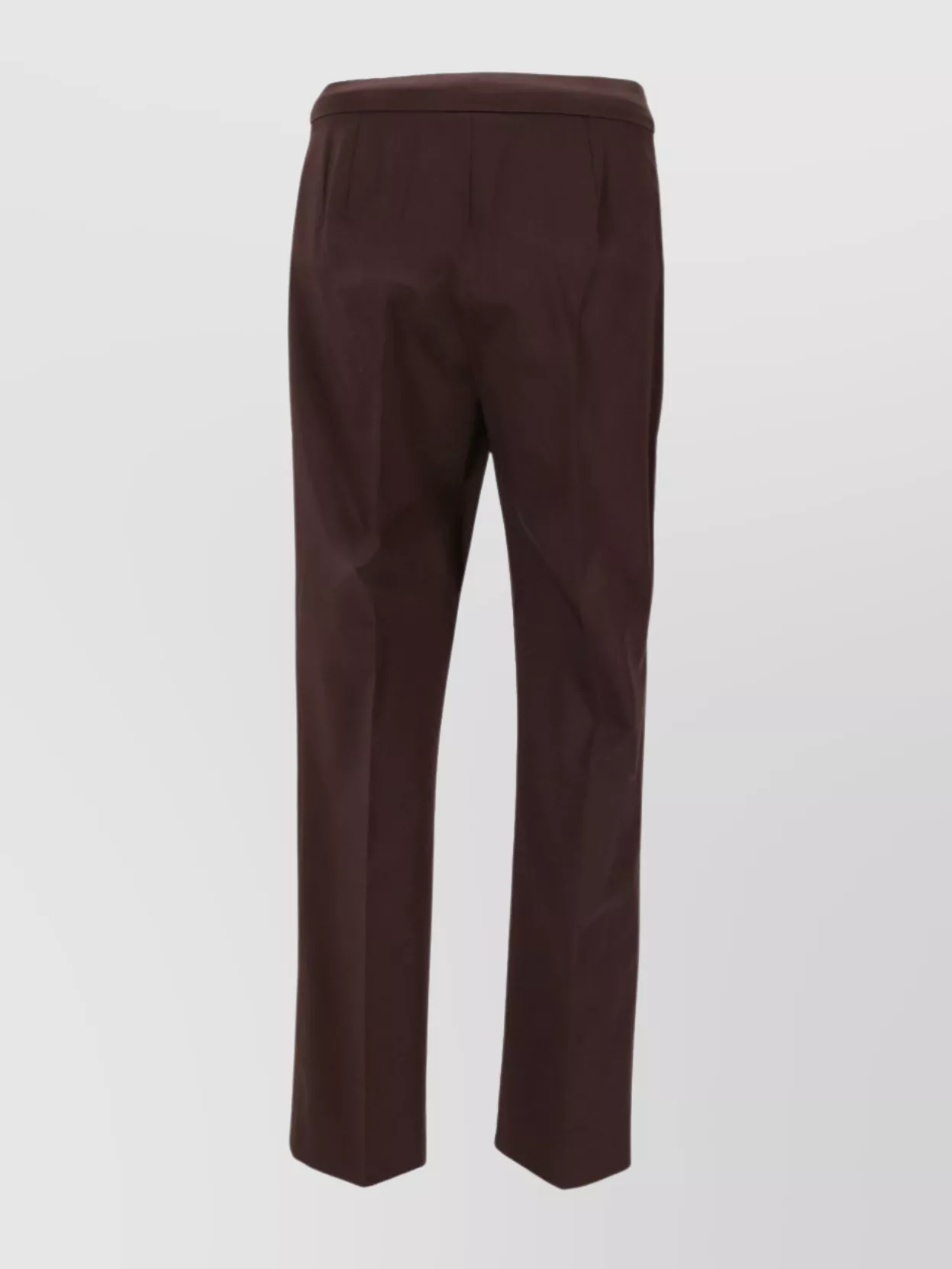 Max Mara Tailored Pleated Trousers With Pockets In Brown