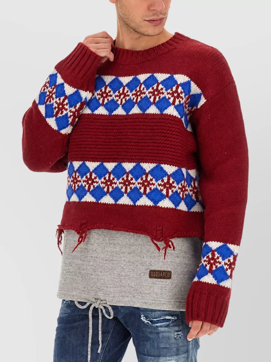 Dsquared2 Jacquard Wool Jumper