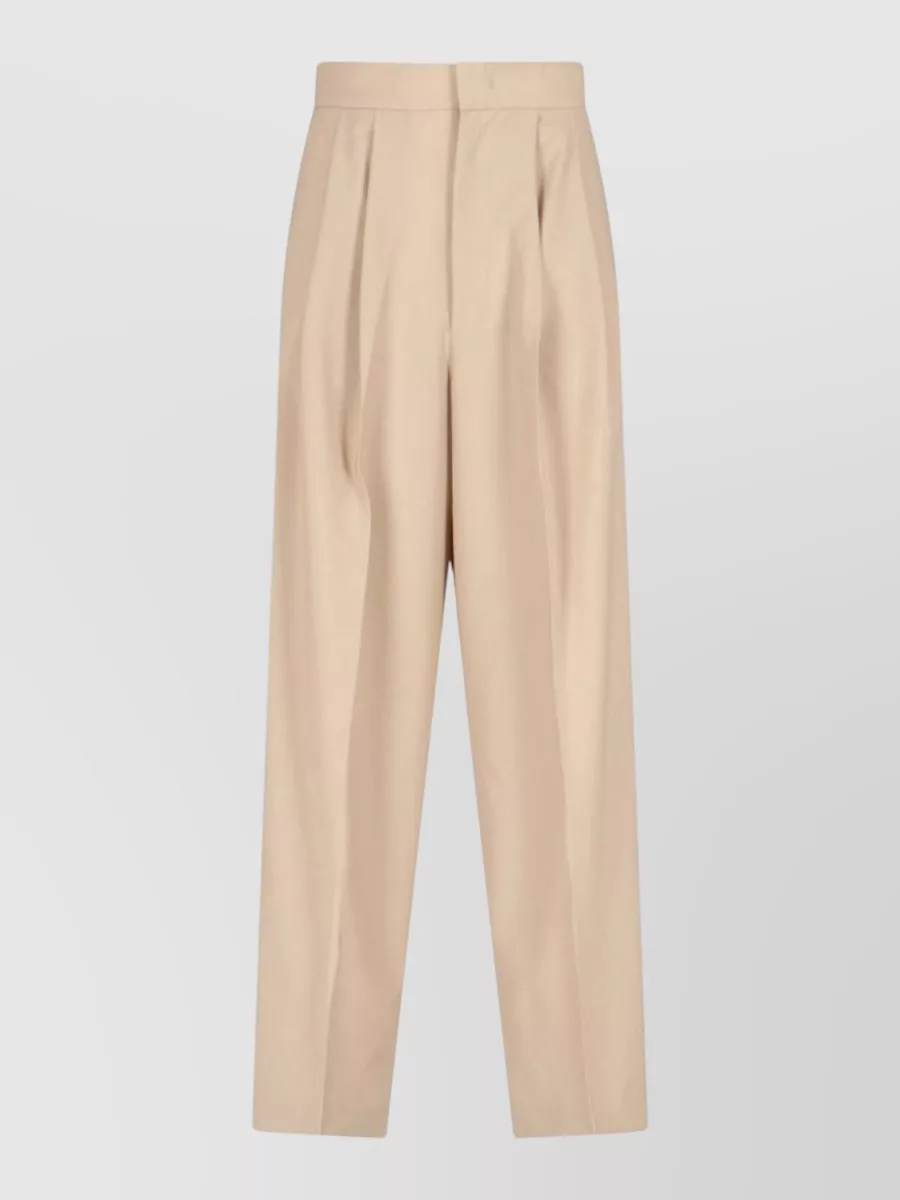 Sa Su Phi wool straight-leg wide-leg trousers