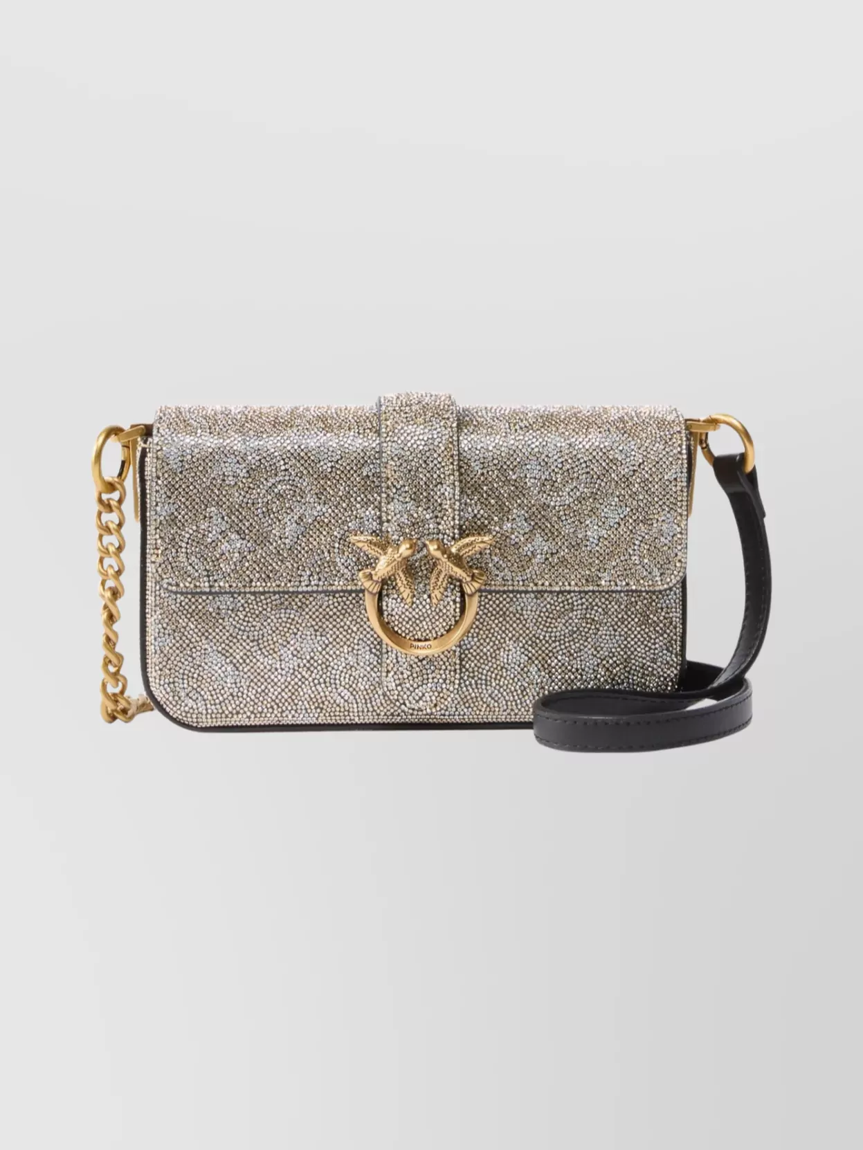 Pinko Love Bag Baby Leather Shoulder Bag