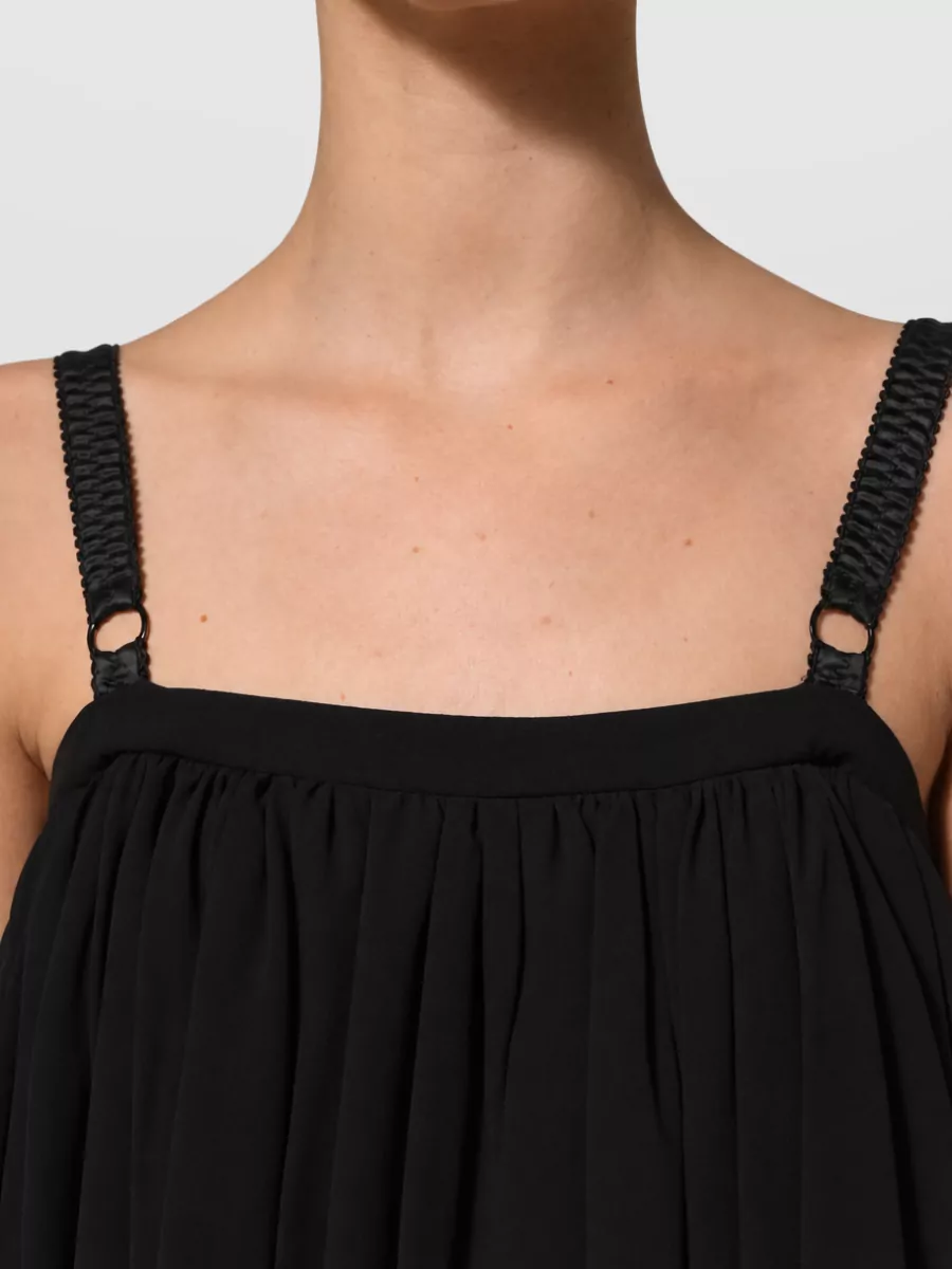 Dolce&Gabbana Silk Sleeveless Floral Lace Blouse