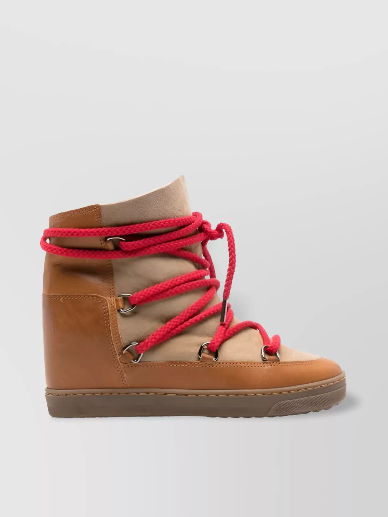 Isabel Marant Nowles Chunky Leather Suede Boots