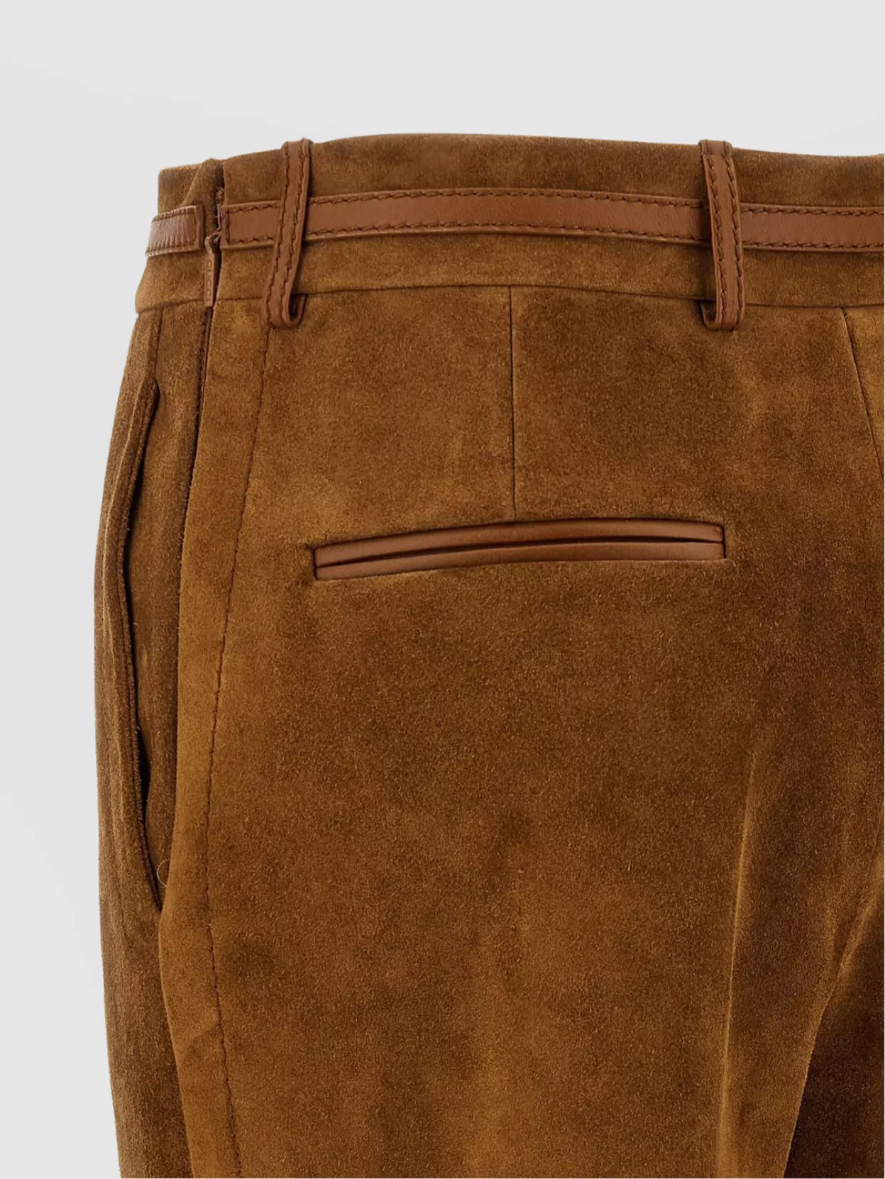 Gucci Soft Texture Trousers Featuring Belt Loops