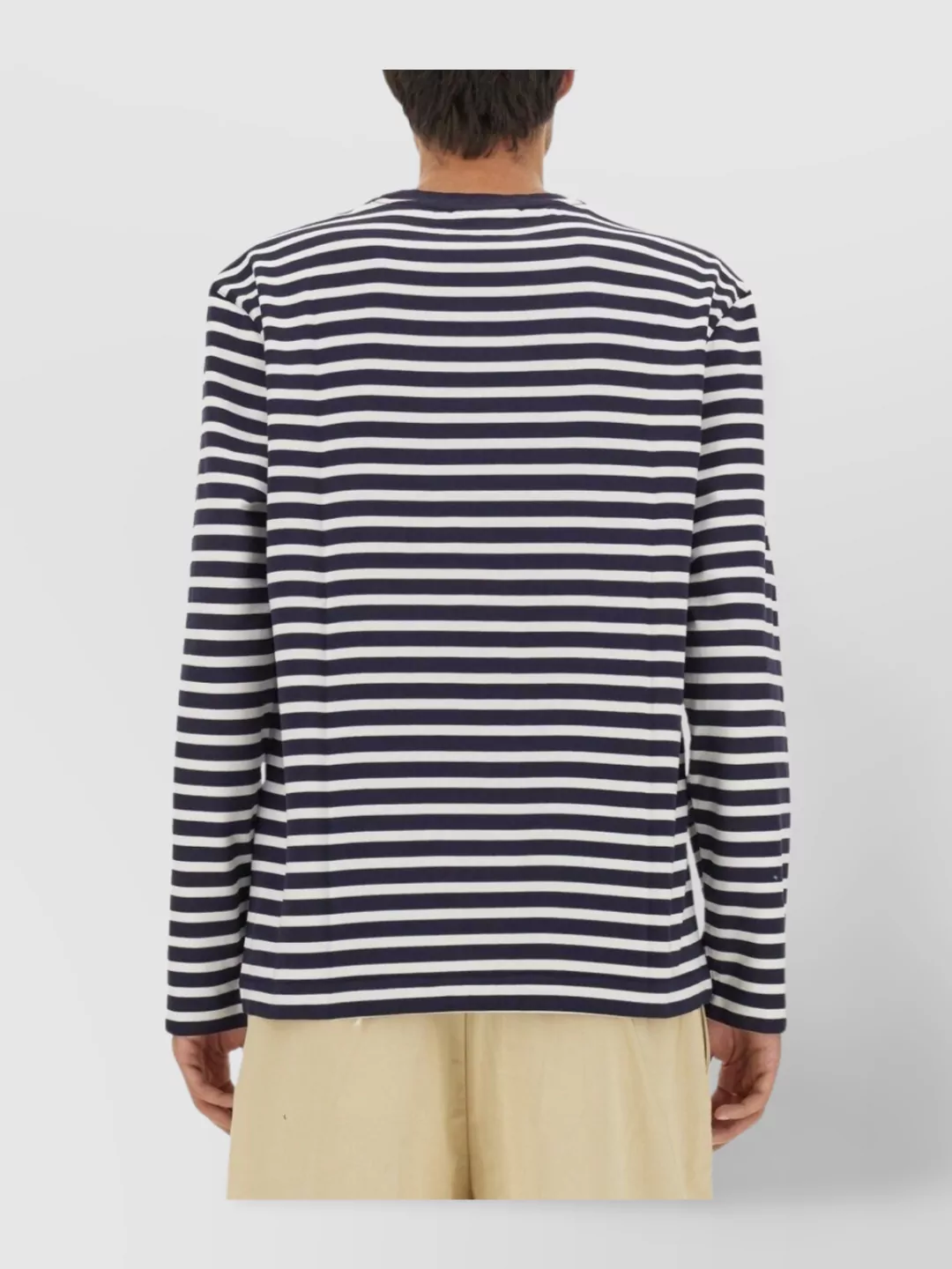 Maison Kitsuné Fox Head Striped T-Shirt