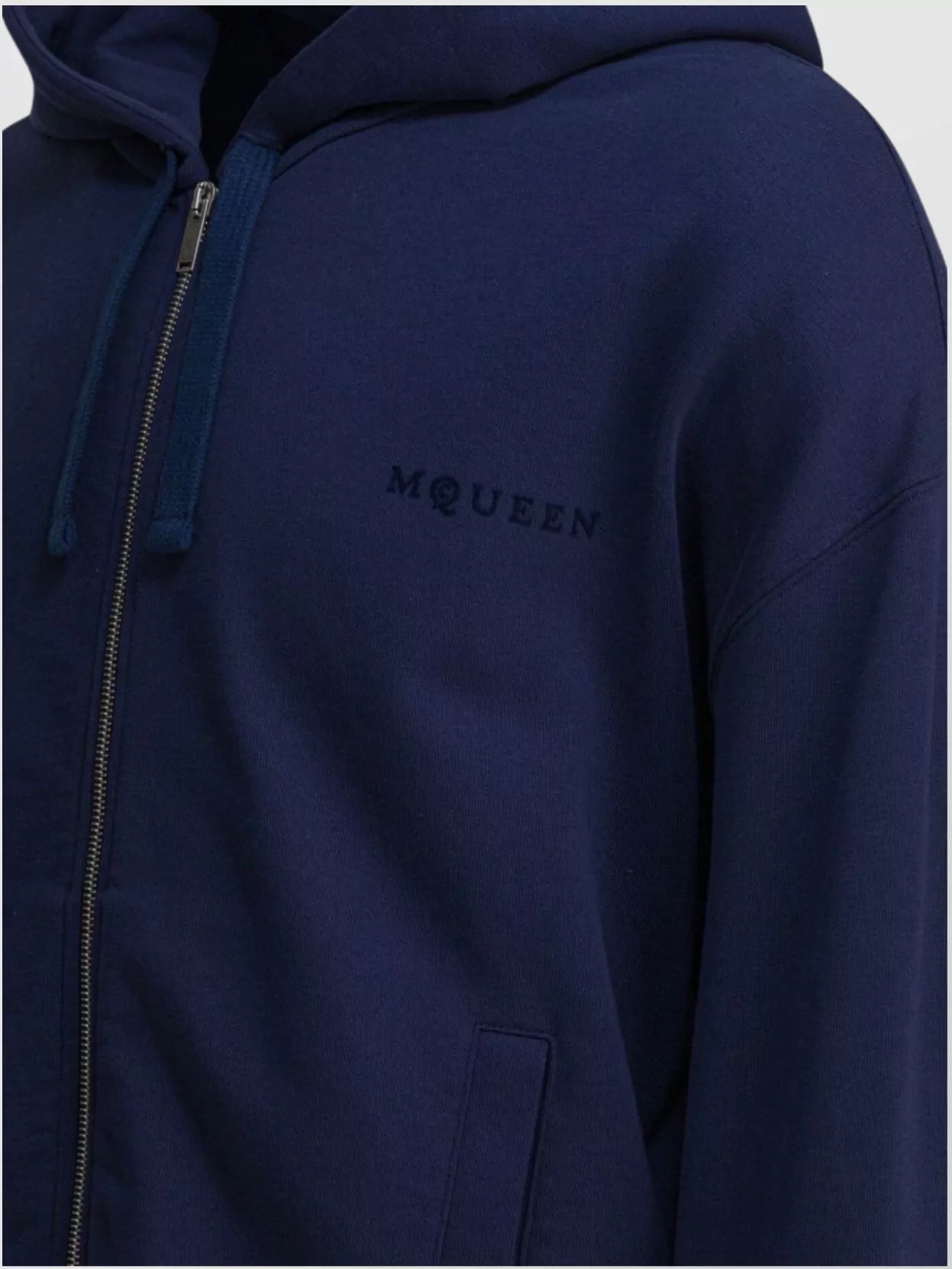 Alexander Mcqueen Ribbed Cuffs And Hem Hooded Sweater