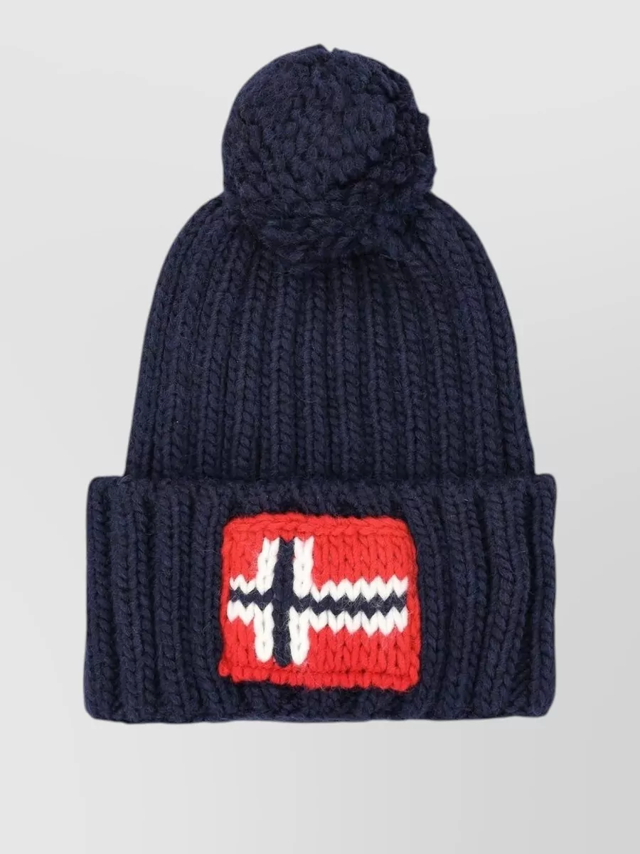 Napapijri ribbed knit beanie