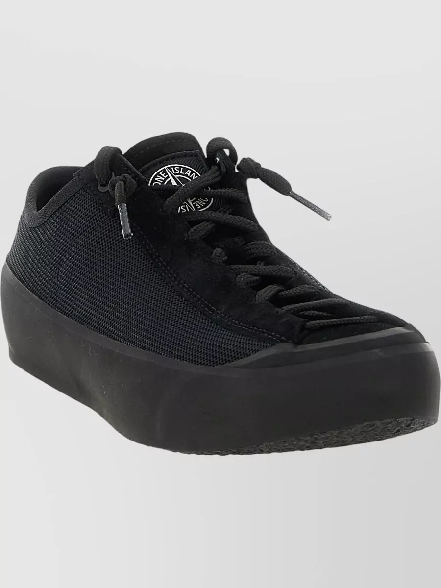 Stone Island S100010 Sneakers Round Toe Rubber Sole
