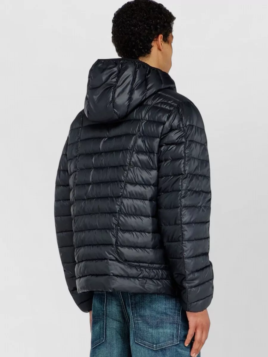 Diesel Down Hooded Sleeveless Padded Coat