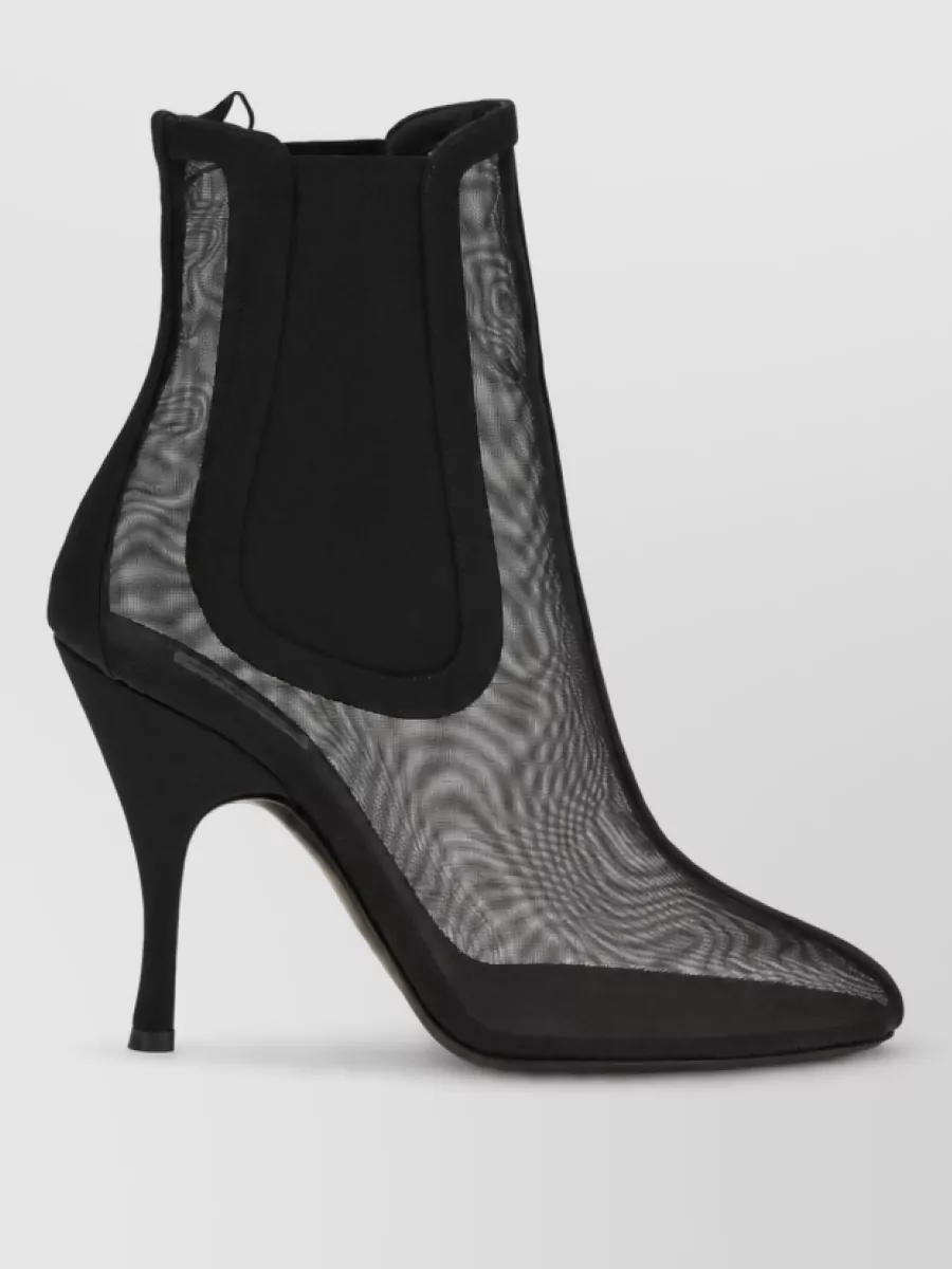 Alaïa mesh chelsea ankle boots
