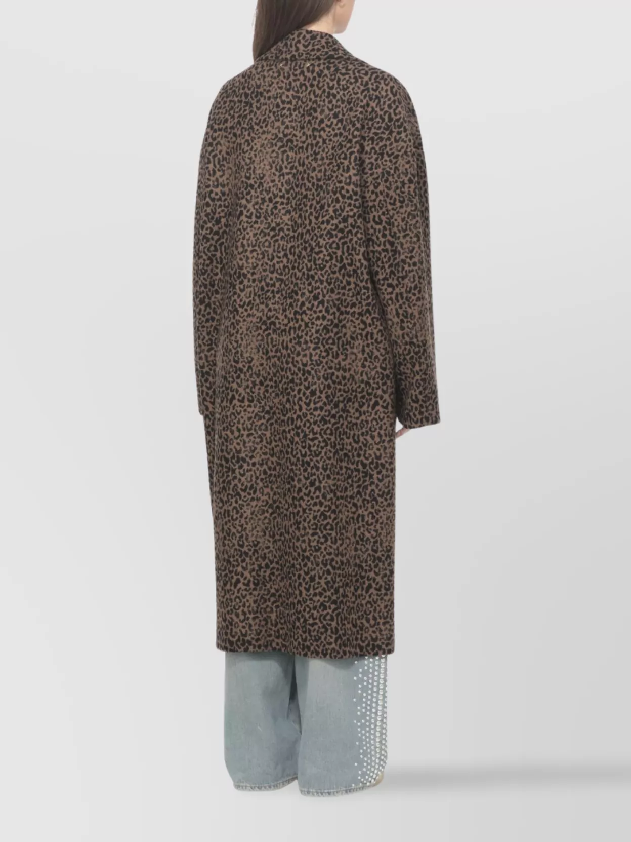 Golden Goose Animalier Pattern Wool Blend Coat