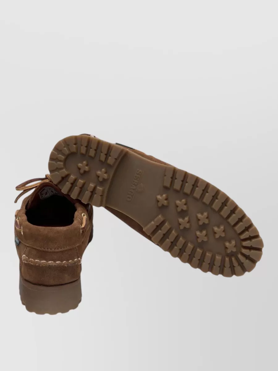 Sebago Leather Lace-Up Moccasins