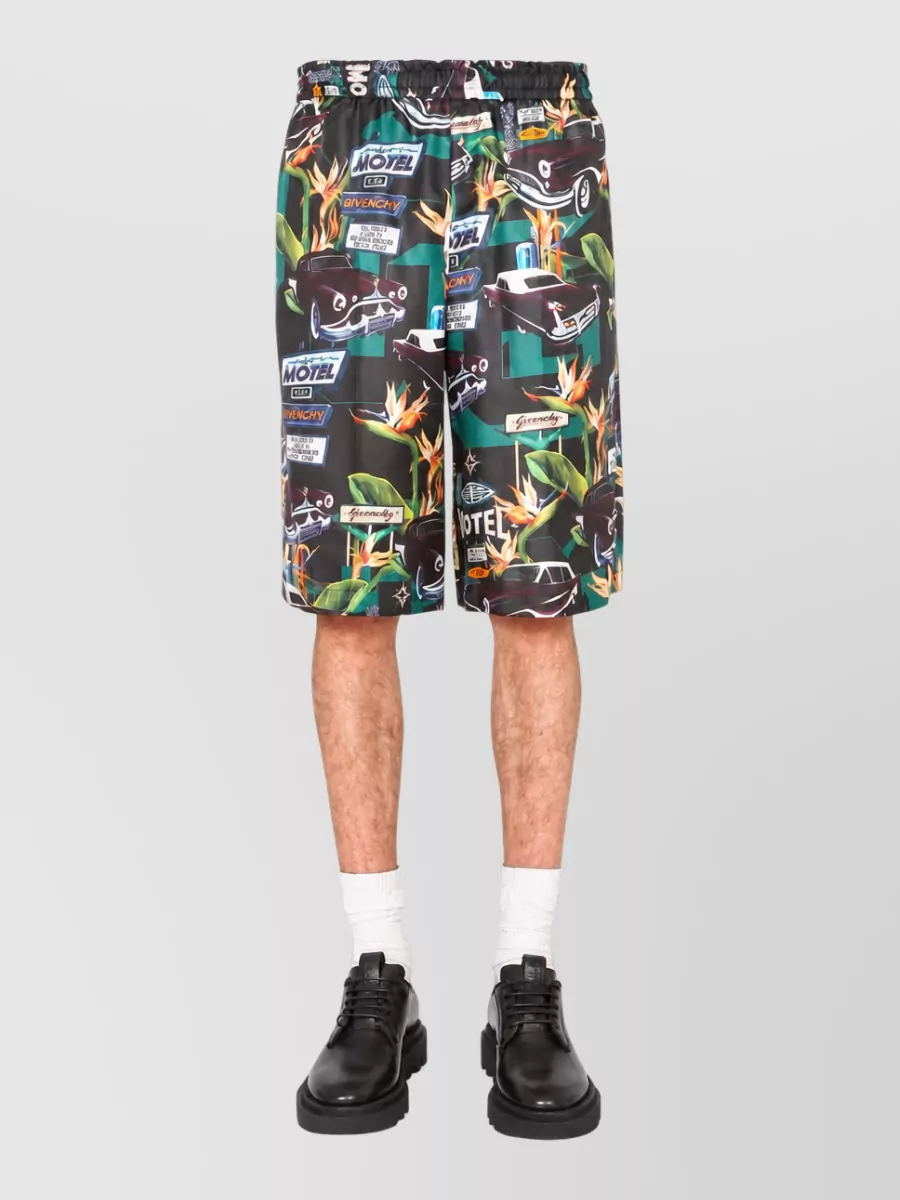 Givenchy silk bermuda swimming trunks