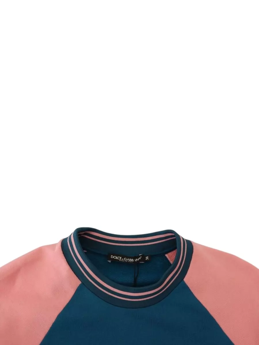 Dolce&Gabbana Cotton Crystal Embellished Tropical Queen Sweatshirt