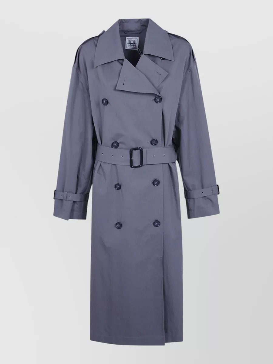 Totême Summer Trench Coat Belted Double Breasted