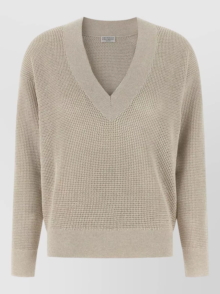 Brunello Cucinelli openwork jumper