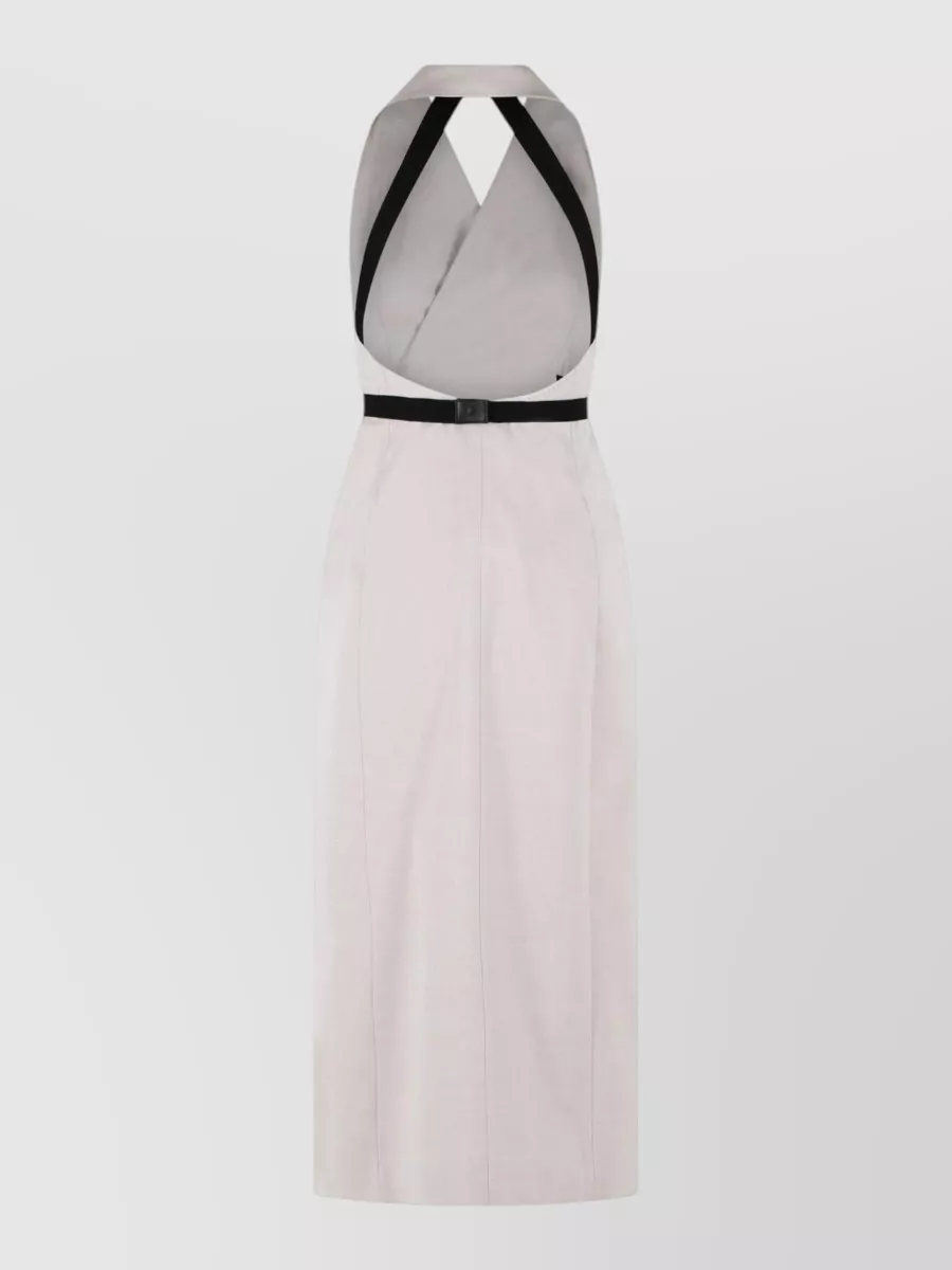 Max Mara Cotton And Virgin Wool Midi Dress