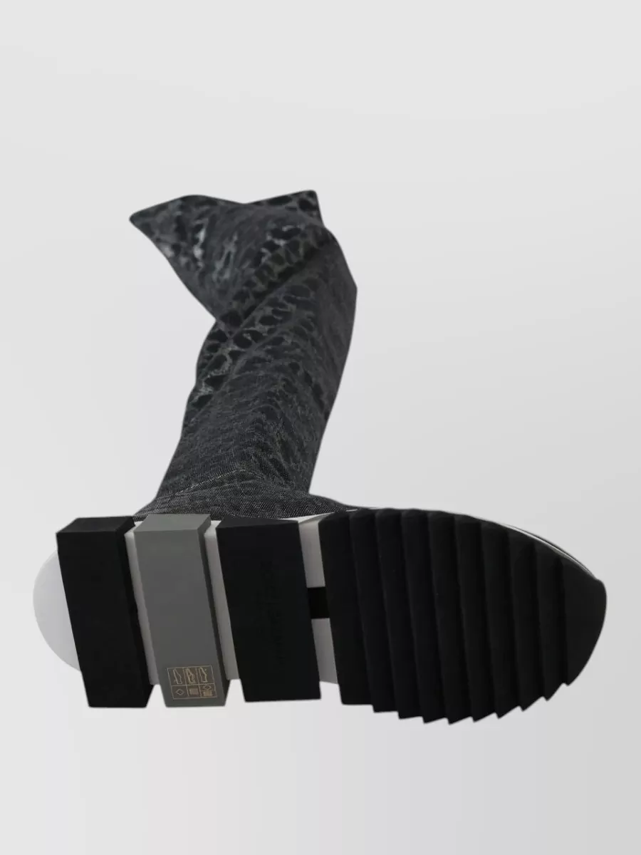 Dolce&Gabbana Leopard-Print Over-The-Knee Boots