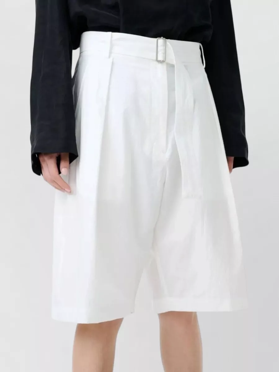 Studio Nicholson Pleated Cropped Trousers