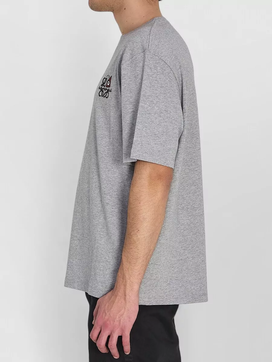 Loewe Cotton Oversized Ribbed Crew Neck Short Sleeve T-Shirt