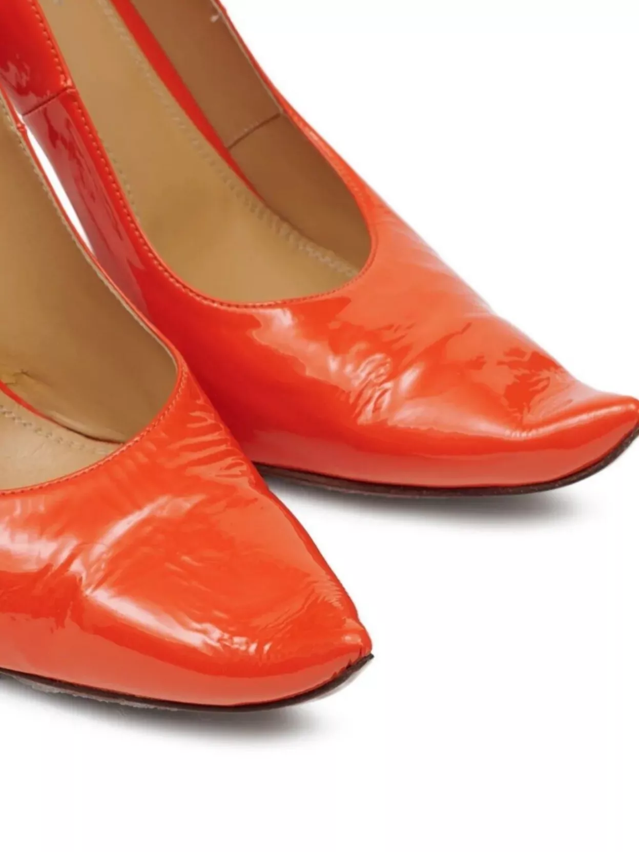 Maison Margiela Pointed Toe Stiletto Pumps With 100Mm Heel