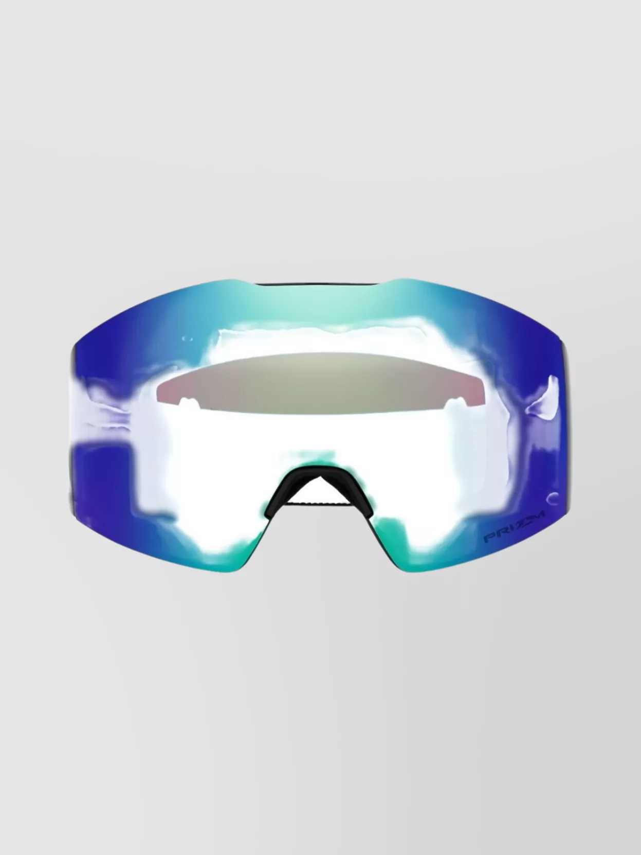 Oakley Curved Sunglasses With Adjustable Strap And Wide Lens In Blue